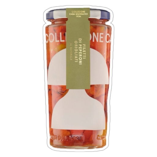 FILETTI DI PEPERONI GRIGLIATI AL NATURALE - 300 GR