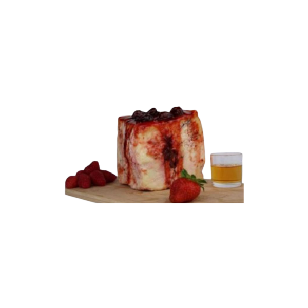 BLU & RATAFIA AL LAMPONE CON FRAGOLA E LATTE VACCINO