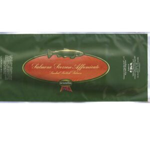 SALMONE  SCOZZESE AFFUMICATO BANDA INTERA 500GR.