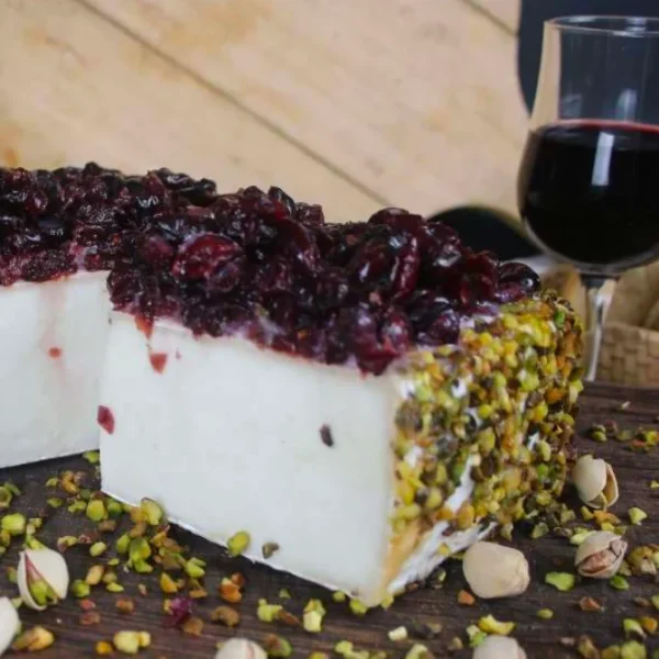 Robiolone Fruttato con Mirtillo e Pistacchio al latte caprino